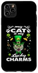 Coque pour iPhone 11 Pro Max My Cat Is My Lucky Charm Kitten St Patricks Day Cats Lovers