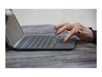 ZAGG Pro Keys - Clavier et étui - avec trackpad - rétro-éclairé - Bluetooth - QWERTZ - Allemand - noir/gris clavier, noir/gris étui - pour Apple 10.9-inch iPad Air (4ème génération, 5ème génération)