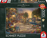 Schmidt Spiele- Thomas Kinkade, Amsterdam, Puzzle de 1000 pièces, 59917, Coloré