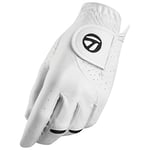 TaylorMade Women's Stratus Tech Golf Glove, White, Medium