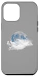 Coque pour iPhone 14 Plus Blue Moon Nuages Pleine Lune Future Météorologie Météo