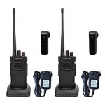 Retevis RT29D DMR Talkie Walkie Numérique, Talkie Walkie Longue Portée, étanche IP67, Bon Cryptage, 3200 mAh, Professionnel pour Hôtel, Logistique, Sécurité (Noir, 2 Pièces)