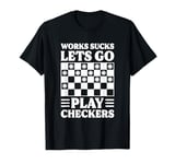 Checkers Strategy - Classic Board Game Checkers T-Shirt