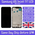 Samsung Galaxy A15 SM-A155 A156 Incell TFT LCD Screen Display Digitizer+Frame