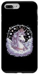 Coque pour iPhone 7 Plus/8 Plus licorne imaginative avec des étoiles