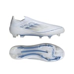 adidas F50 Elite Laceless FG Polar Victory - Vit/Silver/Blå - Gräs (FG), storlek 40