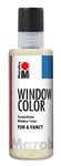 Marabu 04060004584 – Window Color Fun & Fancy – Peinture de fenêtre pailletée à Base d'eau – 80 ML – Amovible sur des Surfaces Lisses comme Le Verre, Le Miroir, Le carrelage et Le Film