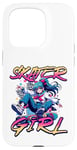 Coque pour iPhone 15 Pro Skater Girl Skateboard Anime Skateboard Skater