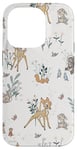 Coque pour iPhone 14 Pro Disney Bambi et Thumper Floral