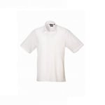 Premier Mens Short Sleeve Poplin Shirt (White) - Size 17.5 inch