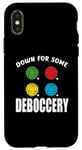 Coque pour iPhone X/XS Down For Some Deboccery Jeu de pétanque amusant