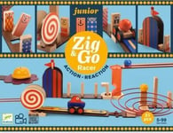 Djeco Zig & Go Junior 51Pc Racer Set, 5 År, Trä, Multifärg