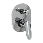 Mitigeur avec inverseur Nobili hof encastré pour douche Chrome HF122100CR