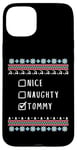 Coque pour iPhone 15 Plus Gentil Coquin Noël Tommy Pull Moche