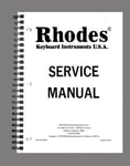 FENDER RHODES PIANO SERVICE MANUAL WORKSHOP REPAIR BOOK ON PAPER ENGLISH