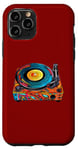 Coque pour iPhone 11 Pro Tourne-disque vintage coloré - Retro Pop Art Vibes