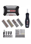 Bosch 44pc Professional Screwdriver Set Multi Size Type Bits Hex DIY Tool Case