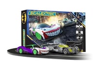 hornby hobbies limited Hornby Hobbies LTD Scalextric C1438M Batman Vs The Joker - The Battle of Arkham Slot car racing set remote controlled, Multi, 1:32 Scale