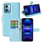 Xiaomi Redmi Note 12 5G      Pu Wallet Case    [Lightblue]