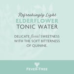 Fever-Tree Refreshingly Light Elderflower Tonic Water 8 x 150ml Pack of 3, Total