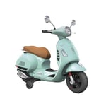 TURBO CHALLENGE - Vespa - Porteur Elèctrique - 119230 - Scooter - Vert d'eau - Prêt à Rouler - 30Kg Max - Plastique - Batteries Rechargeables - De 3 Ans À 6 Ans