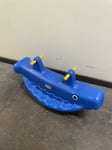 Little Tikes Blue Whale Totter Teeter Toddler See Saw Indoor Outdoor Kids Fun