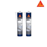 Lot de 2 colles mastic marine SIKA Sikaflex 291i - Blanc - 300ml