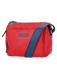 NAUTICA Out and About Adjustable Crossbody Bag Purse, Sac à bandoulière réglable Femmes, Rouge