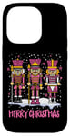 Coque pour iPhone 14 Pro Joyeux Noël Casse-Noisette Pink Squad Soldat Jouet Assorti