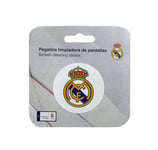 FRIENDLY LICENSE Real Madrid C.F. Autocollant nettoyant d'écran réutilisable Idéal pour appareils électroniques Motif Blason N'endommage Pas Le revêtement de l'écran