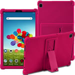 ATOOZ for Samsung Galaxy Tab A7 Lite Case 8.7 Inch (T220/T225/T227) 2021,Samsung tab a7 lite case Kids Silicone Shockproof Case with Galaxy tab a7 lite Tablet (Rose red)