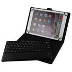 iPad 2/3/4 - Bluetooth/trådlöst tangentbord Nordic/Svenska LAYOUT m/avtagbart läderfodral Svart