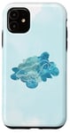 Coque pour iPhone 11 Jolie Baleine Bleu Aquarelle Océan