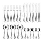 Oneida Tibet 24 Piece Stainless Steel Cutlery Set Dishwasher Safe Rustproof