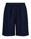 Freequent Lava Långa Shorts Dam Navy Blazer