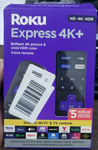 ROKU EXPRESS 4K+ STREAMING PLAYER WITH ROKU VOICE REMOTE 3941RW2 BLACK