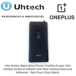 Vitre Arrière (Back Glass Phone) OnePlus 8 - Noir Onyx (Onyx Black)