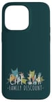 Coque pour iPhone 14 Pro Max Cat Tax Family Discount! Social Media Meme Fun