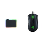 Razer Firefly V2 - Gaming Mouse Pad,Black & DeathAdder V2 - Wired USB Gaming Mouse with Optical Mouse Switches, Focus+ 20K Optical Sensor, 8 Programmable Buttons and Best-in-class Ergonomics, Black