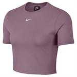 Nike W NSW Essntl Gx T-Shirt Femme, Noir/Blanc, FR : S (Taille Fabricant : S)