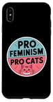 Coque pour iPhone XS Max Pro Feminism Pro Cats - Amateur de chats vintage défendant les droits des femmes