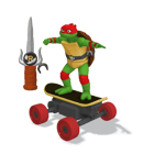 TORTUES NINJA - COWABUNGA skateboard radiocommandé