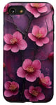 Coque pour iPhone SE (2020) / 7 / 8 Fleur de cerisier japonais Fleur Violet