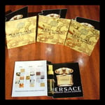 VERSACE YELLOW DIAMOND 4 x 1.5ml EAU DE TOILETTE SAMPLE VIALS NEW