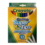 Crayola Supertips Washable Colouring Pens (Pack of 12)