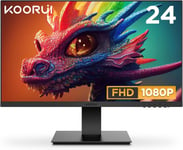 Écran PC 24 Pouces Full HD (1920x1080), 75Hz, 5ms, Mode Faible lumière Bleue, 250 Nits, sRGB 99%, VGA et HDMI, Noir