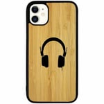 Apple Iphone 11 Mobilskal Med Bambu Headphones