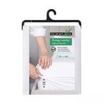 Protège matelas absorbant anti acariens blanc 90x190 cm