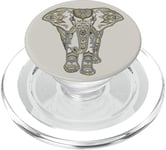 Boho Ornate Elephant Henna Design PopSockets PopGrip pour MagSafe