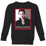 Avengers Endgame Black Widow Poster Kids' Sweatshirt - Black - 7-8 ans - Noir